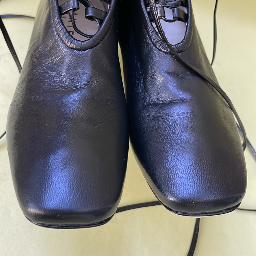 New Black Daniella Shevel Leather Booties — image 4 of 8